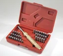 Einschlagbuchstaben- und Zahlen Set 38 tlg.