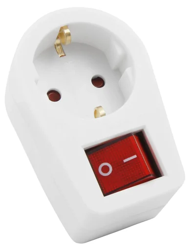 "Steckdosenadapter mit Schalter 3500W image"