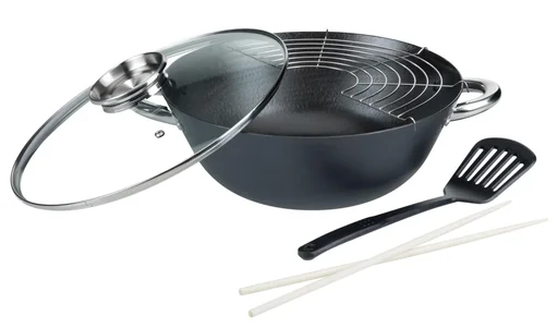 "5-teiliges Gusseisen-Wok-Set image"