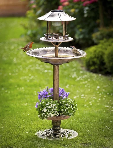 "Solar Vogel-Bad 4in1, bronze image"