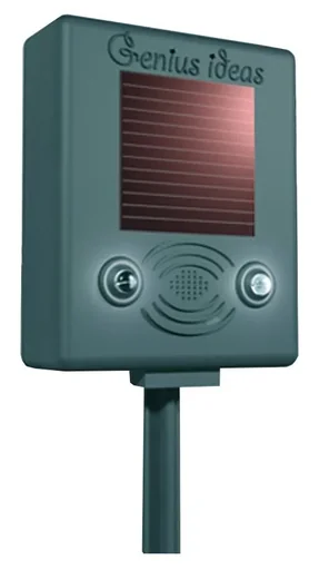 Solar-Vogelvertreiber mit Ultraschall und Blitzlicht