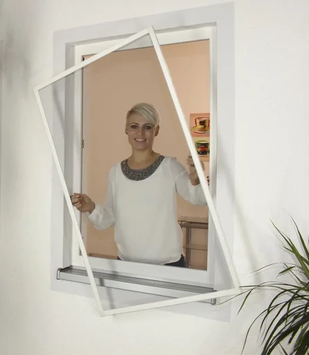 "Insektenschutz - Fenster, Farbe weiß, 100 x 100 cm image"
