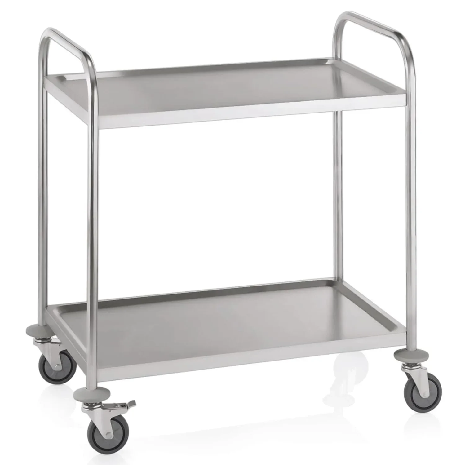 "Servierwagen mit 2 Borden, 85x53x95 cm, Edelstahl image"
