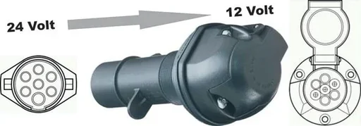 "Spannungsreduzierer 24 Volt - 12 Volt 7N-7 image"