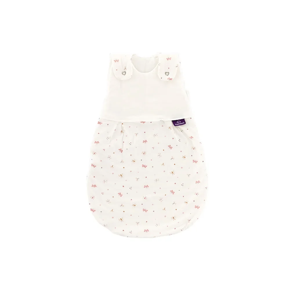 "Träumeland Liebmich Baby Schlafsack, Schlummersack, Innenschlafsack - Farfalle, Grösse: 62/68 image"