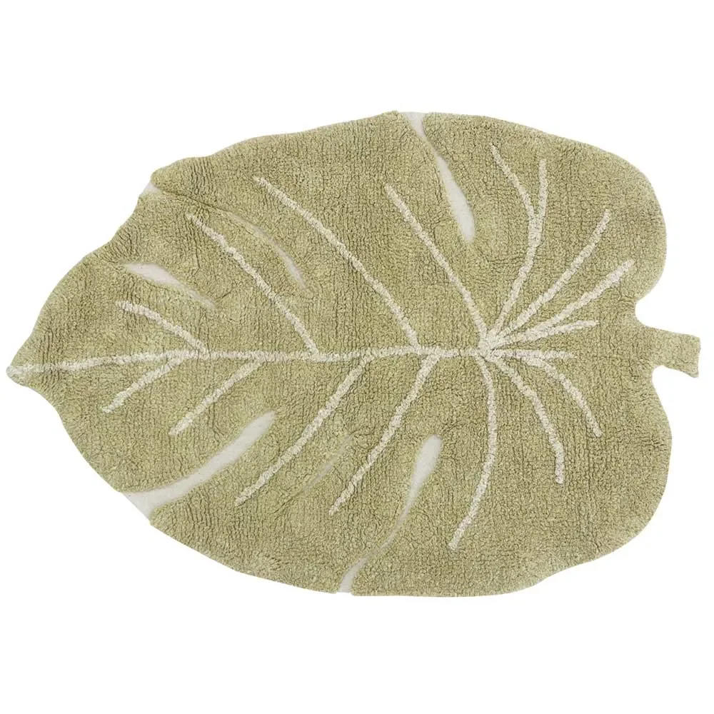 "Lorena Canals waschbarer Teppich Monstera Mini image"