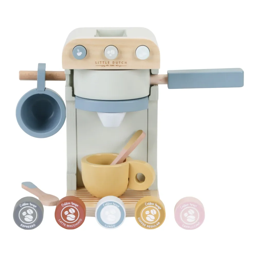 "Little Dutch Holz Spielküche Zubehör Kaffeemaschine image"