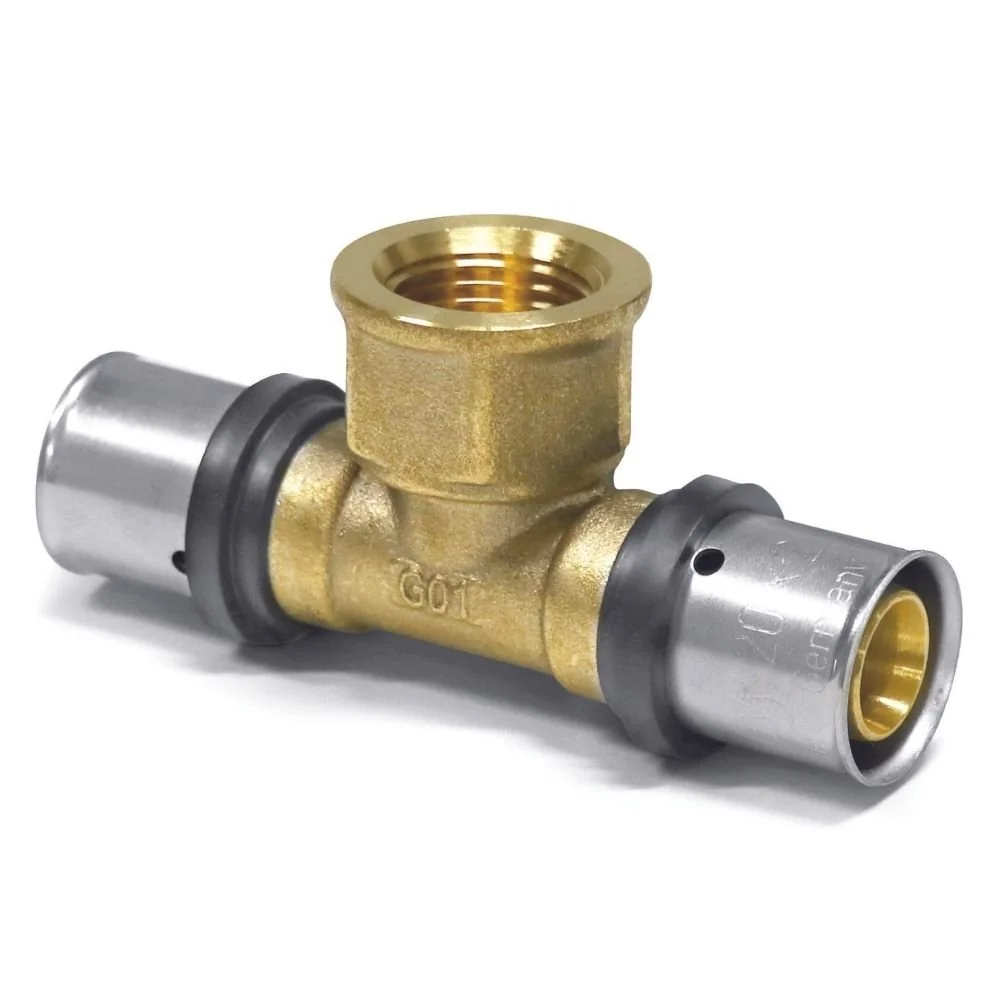 "T Stück Pressfitting, 26mm, Trinkwasser, Heizung image"