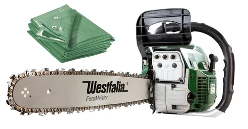 "Benzin Kettensäge GM BK 4545 inkl. Abdeckplane 3 x 4 m - universell nutzbar image"