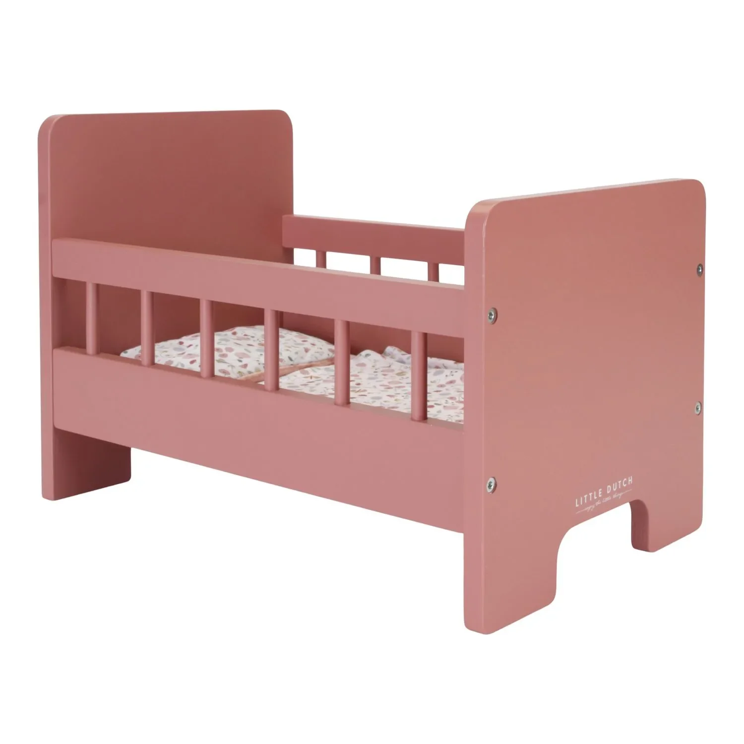 "Little Dutch Kinderspielzeug  Puppenbett - Essentials, Pink image"