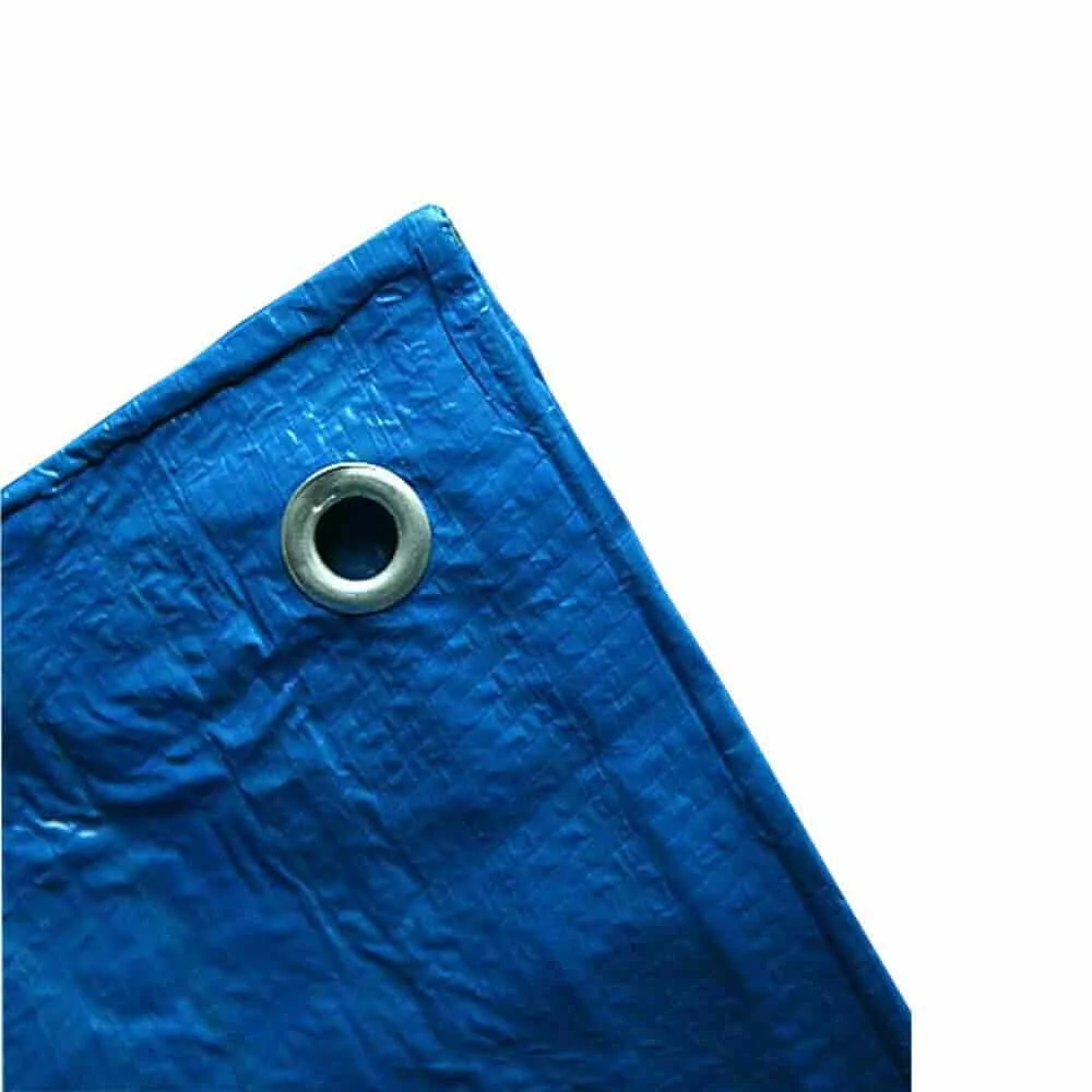"Gewebeplane 5x6m (30m²) blaue, Abdeckplane wasserdicht, reißfest und UV-beständig image"