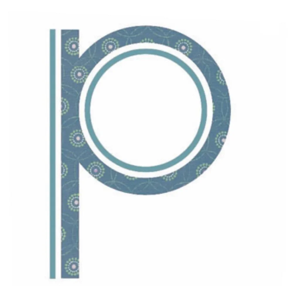 "Lilipinso Sticker blau Buchstabe p image"