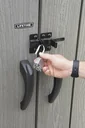 Kunststoff Premium Garten- und Geräteschrank Roughcut