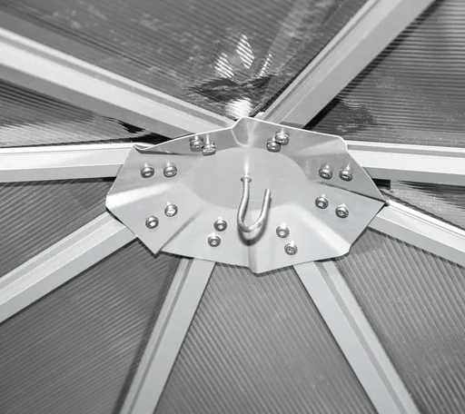 "Aluminium Pavillon Verona, 10 x 14, Farbe anthrazit mit HardTop image"