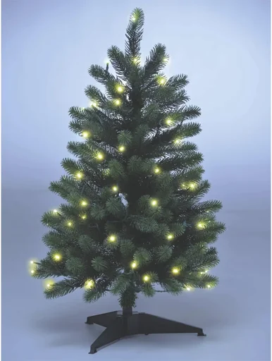 "Weihnachtsbaum 150 cm mit Lichterkette, 166 LEDs inklusive Standfuß image"