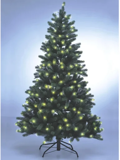 "Weihnachtsbaum mit LED-Lichterkette und Standfuß, 150 cm hoch image"