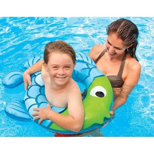 "Fisch-Form-Schwimmen-Ring Blau image"