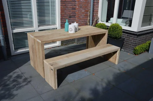 "Gartenbank aus Gerüstholz 150 cm image"