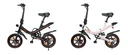 Unisex Mini E-Faltrad, 14 Zoll, weiß ,Didi City, Automatik