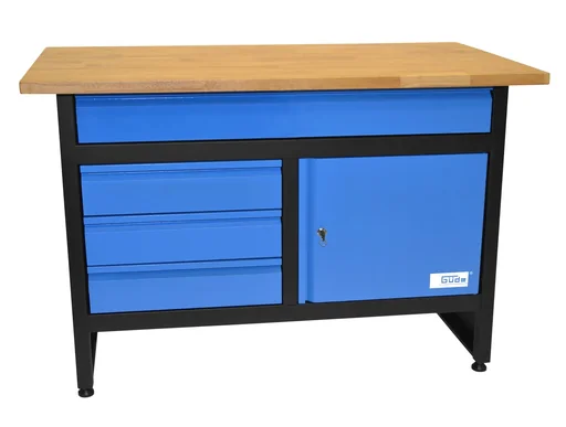 "Werkbank GW 3/1 mit 1 Schublade, 3 Schubfächern und 1 Tür image"
