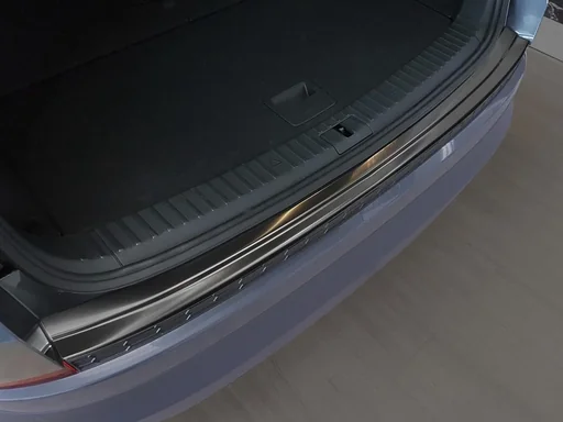 "Ladekantenschutz Edelstahl für Skoda Kodiaq Crossover - graphite / black, Baujahr 2016> image"