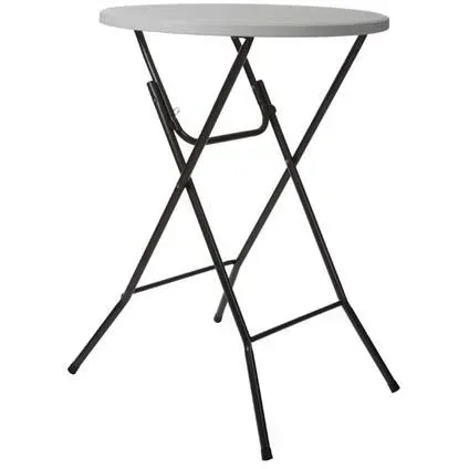 "Runder Klapptisch - 80 x 110 cm (ø x H) - Weiß image"