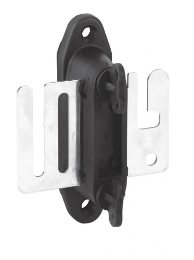 "Bandtorgriff Isolator Profi mit Niroplatte, schwarz, 4 Stück image"