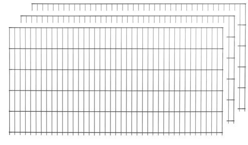"Stabmattenset anthrazit 15 Stück  a 125cm x 200cm image"