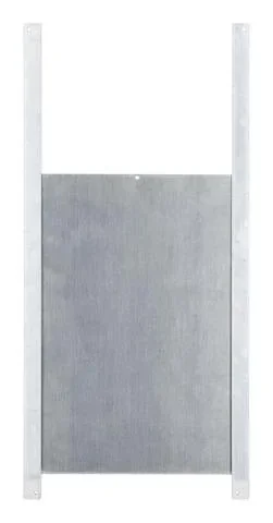 "Hühner Schiebetür 22 x 33 cm, Alu, Komplettmontage- Set image"