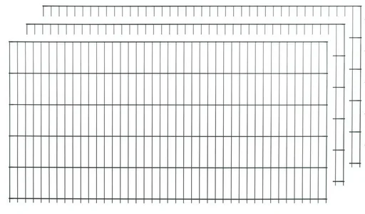 "Doppelstabmattenset grün  5 Stück  a 83cm x 200cm image"