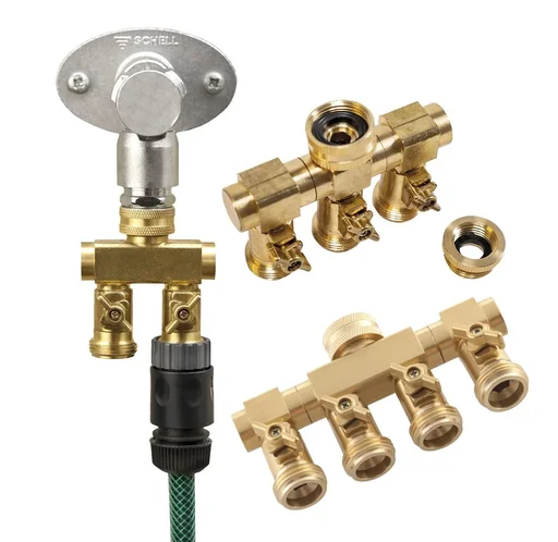 Wasserverteiler 2 Wege Außengewinde 3/4 Zoll