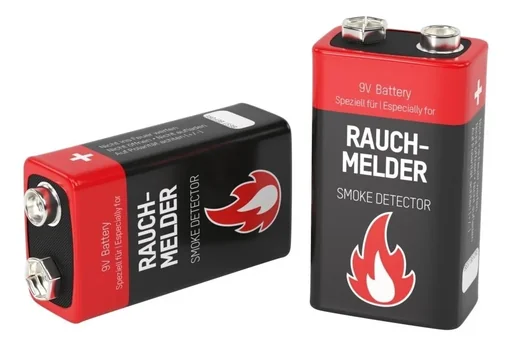 "Alkaline 9 V Rauchmelder Batterie - 6 Stück image"