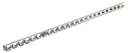 Hakenleiste 125cm Edelstahl für PVC-Vorhang