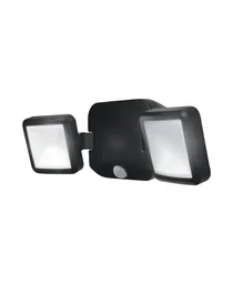 Batteriebetriebenes LED Outdoor Doppel-Flutlicht mit Bewegungsmelder