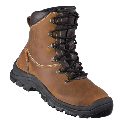 "Schnittschutz Lederstiefel, Gr. 43, braun image"