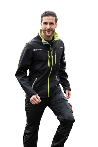 "Softshelljacke, Farbe schwarz, Gr.L image"