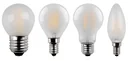 Retro-LED Lampe Tropfenlampe mit 2 Watt, E14, warmweiß, matt