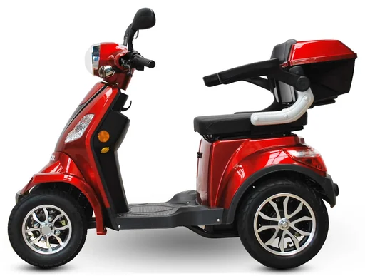 "E-Scooter rot - 4 Räder - 25 km/h - Seniorenmobil image"