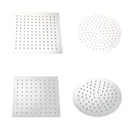 Duschkopf Kopfbrause 20x20 cm Regendusche aus Edelstahl mit 1 Strahlart G1/2 individuell einsetzbar
