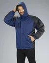 Jacke mit Kapuze, Farbe marine/schwarz, Gr.XL