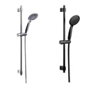 Brauseset Young Chrom, Länge Stange: 66 cm