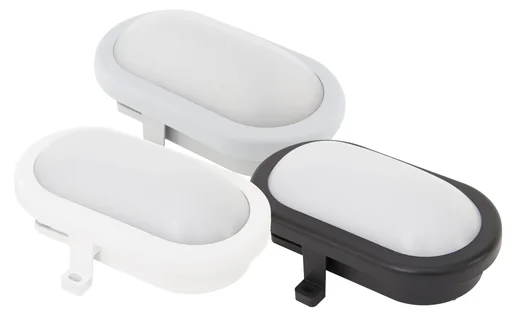 "LED Ovalarmatur - Farbe: schwarz image"