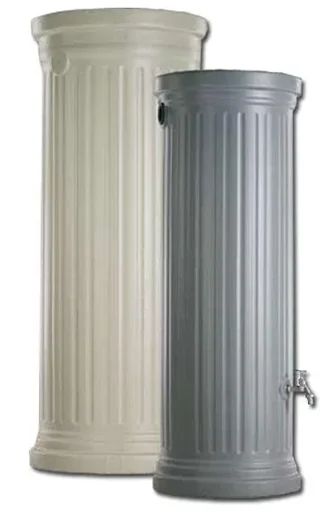 "Säulentank / Regentonne "CLASSIC line", Steingrau, 500 Liter image"