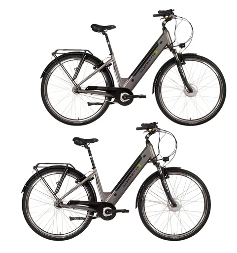 "Unisex City E-Bike, 28 Zoll, Rahmenhöhe 50 cm, 7-Gang Nabenschaltung, silber, Hamburg image"
