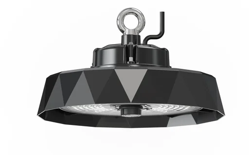 "Die LED-HighBay PRO mit Diamant Design bietet 150 W, 22500 lm, 5000 K, IP65 Schutz, Philips Netzteil & Lumileds LED image"