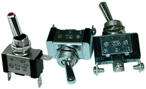 "Kippschalter Metall, 12 V/ 20 A, mit 2 Funktionen image"