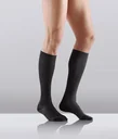 Travel-Stützstrümpfe, Mikrofaser, 2er, Größe M (39-41), Schwarz
