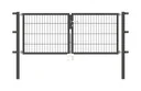 Doppeltor Flexo mit Zubehör, anthrazit, Breite 200 cm, Höhe 120 cm, PF: 60x60 cm