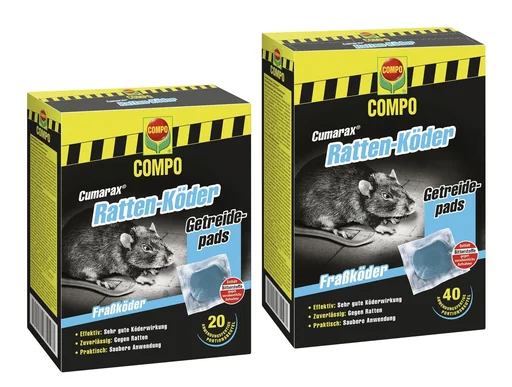 "Ratten-Köder Cumarax, anwendungsfertige Beutel, 40 x 10 g image"
