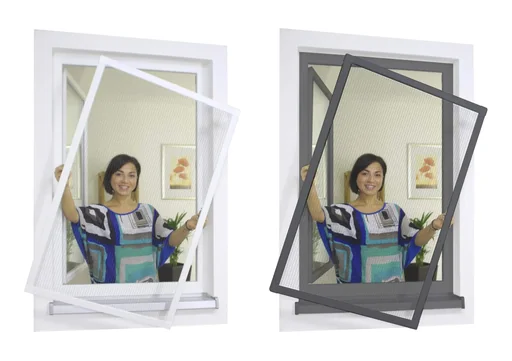"Insektenschutz-Spannrahmenset Premium für Fenster 120 x 150 cm, Farbe anthrazit image"